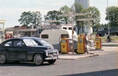 Esso bensinmack vid Svampen, 1960-tal