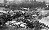 Flygbild över Skråmsta vattenverk, 1950-tal