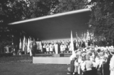 Sångarträff vid friluftsscen, 1950-tal