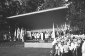 Sångarträff vid friluftsscen, 1950-tal
