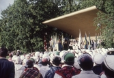 Uppträdande på friluftsscenen i Stadsparken, 1960-tal
