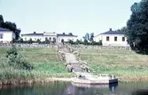 Stjernsunds slott med bryggan mot söder, före 1968
