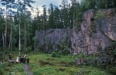 Vandringsled nedanför bergvägg vid Sveafallen, 1960-tal
