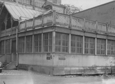 Inglasad veranda på Café National, 1920-tal