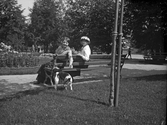Kvinnor på parksoffa, 1920-tal