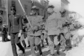 Militärparad på Storgatan, 1920-tal