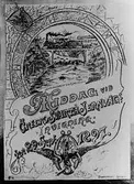 Affisch gällande middag vid Örebro-Svartå jernvägs invigning, 1897
