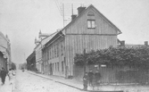 Storgatan norrut från Fredsgatan, före 1901