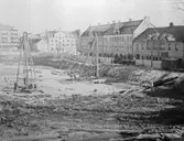 Byggarbetsplats kvarteret Krämaren, 1960-tal