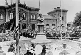Avtäckning av Greve von Rosen byst vid Örebro Centralstation, 1898-06-20