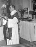 Pastor Bror Strömberg i Almby kyrka, 1953-12-21
