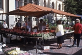 Blomförsäljning på Stortorget, 1989