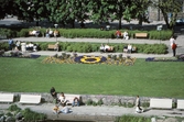 Blomsterrabatt i Centralparken, 1991 juni