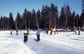 Skridskoåkning vid Ånnabodasjön, 1980