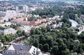 Flygfoto över centrum,1980-tal