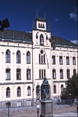 Engelbrektsstatyn framför Rådhuset, 1988