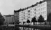 Fastigheter längst Järntorgsgatan  och Norra Strandgatan, ca 1918