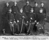 Poliskonstaplar i uniform, ca 1870