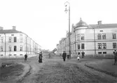 Jakobsgatan mot nordost från Norrgatan, 1903