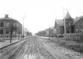 Järnvägsgatan mot väster från Alnängsgatan, 1903