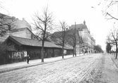 Järnvägsgatan mot väster från Slottsgatan, 1903