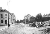 Klostergatan mot norr från Fredsgatan, 1903