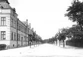 Kungsgatan mot norr från Rudbecksgatan, 1903