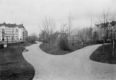 Oskarsparken mot väster, 1910-1911