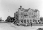 Rudbecksgatan sydöstra hörnet mot Västra gatan, 1903