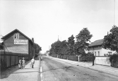 Slottsgatan mot norr från Fredsgatan, 1910