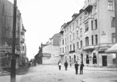 Nordöstra hörnet mot Fredsgatan, ca 1902