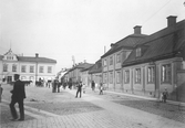 Järntorget, Storgatan mot norr från Järntorgsgatan, 1903