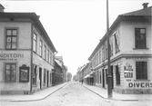 Storgatan mot söder från Fredsgatan, 1903