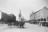 Stortorget mot väster från Kungsgatan, före 1903