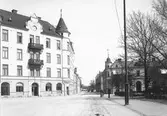 Trädgårdsgatan mot norr från Oskarsparken, 1903