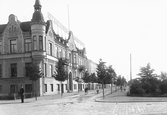 Västra gatan mot söder från Änggatan, 1903