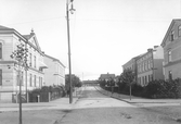 Änggatan mot sydost från Fabriksgatan, 1903