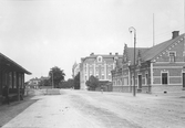 Östra Bangatan mot norr från Magasinsgatan, 1903