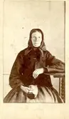Allmogekvinna från Långsele omkring år 1860.
