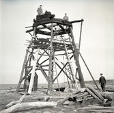 Skurverket i Jordhamn under återuppbyggnad den 17/10 1962.