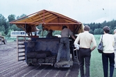 Besökare på Göksholm gräsmatteodling, 1983