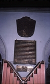Minnestavla av Engelbrekt i Nikolaikyrkan,1987.