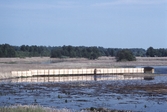 Gömsle för fågelskådning i Rynningeviken, 1995