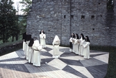 Nunnor i Riseberga klosterruin, 1990