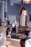 Clown föreställning för barn i Rådhuset, januari 1983