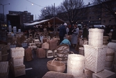 Försäljning av korgar under Hindersmässan, 1992