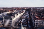 Vy över Stortorget under hindersmässan, 1991