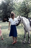 Ponnyridning under firandet av Svampen, 1982-06-05