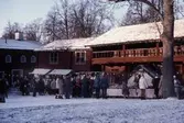 Julmarknad på torget i Wadköping, 1983