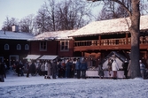 Julmarknad på torget i Wadköping, 1983